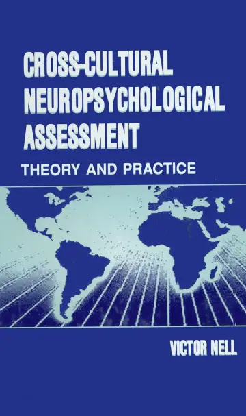 Cover of Cross-Cultural Neuropsychological Assessment