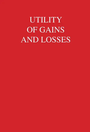 Cover of Utility of Gains and Losses