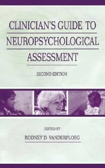 Cover of Clinician's Guide To Neuropsychological Assessment