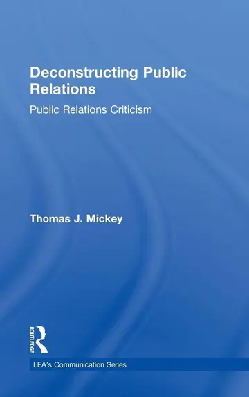 Cover of Deconstucting Public Relations