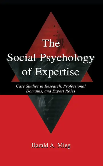 Cover of The Social Psychology of Expertise
