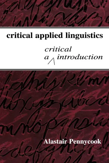 Cover of Critical Applied Linguistics