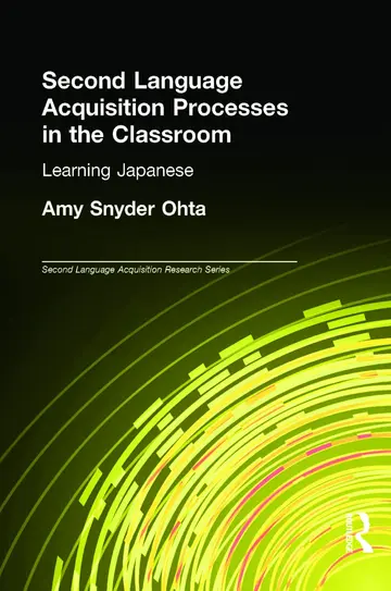 Cover of Second Language Acquisition Processes in the Classroom