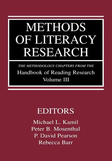 Cover of Methods of Literacy Research