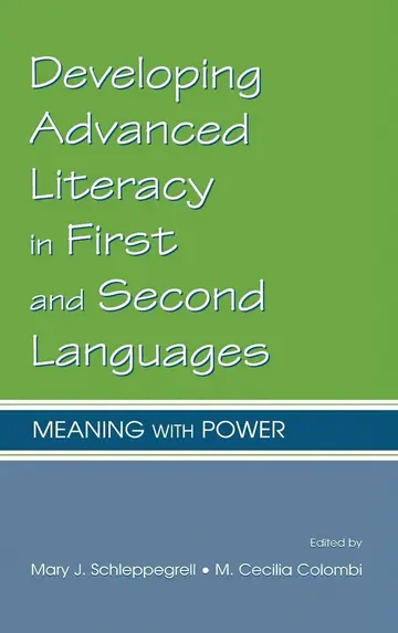 Cover of Developing Advanced Literacy in First and Second Languages