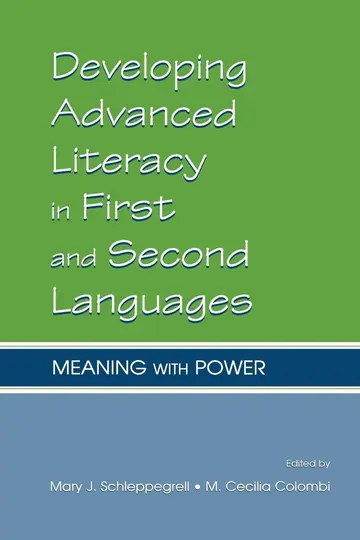 Cover of Developing Advanced Literacy in First and Second Languages