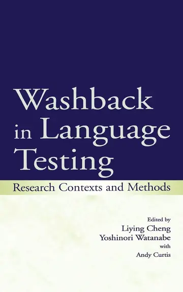 Cover of Washback in Language Testing