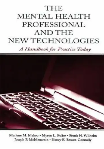 Cover of The Mental Health Professional and the New Technologies