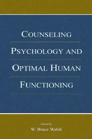 Cover of Counseling Psychology and Optimal Human Functioning