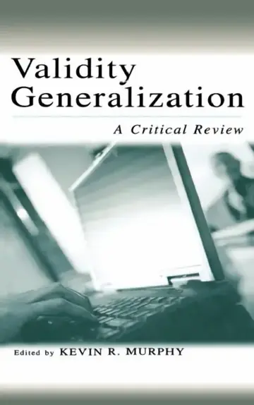 Cover of Validity Generalization