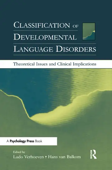 Cover of Classification of Developmental Language Disorders