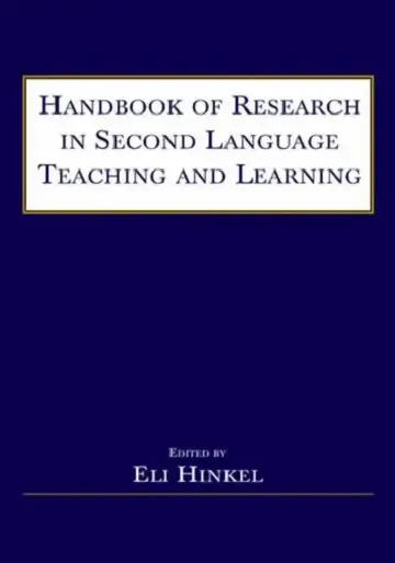 Cover of Handbook of Research in Second Language Teaching and Learning