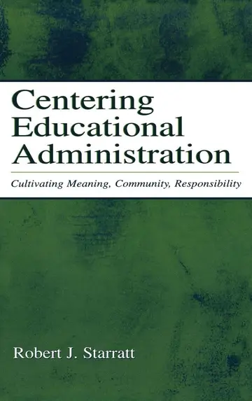 Cover of Centering Educational Administration