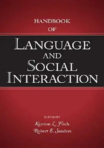 Cover of Handbook of Language and Social Interaction