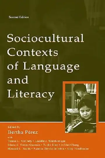 Cover of Sociocultural Contexts of Language and Literacy