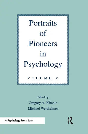 Cover of Portraits of Pioneers in Psychology (5)
