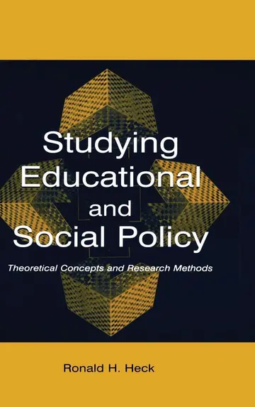 Cover of Studying Educational and Social Policy Making