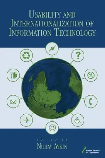 Cover of Usability And Internationalization Of Information Technology