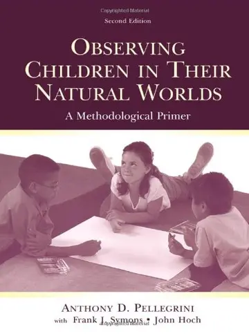 Cover of Observing Children in Their Natural Worlds