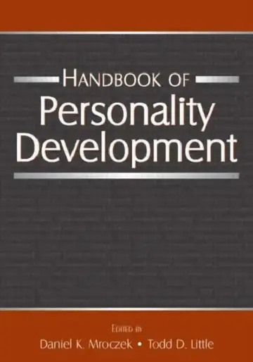 Cover of Handbook of Personality Development