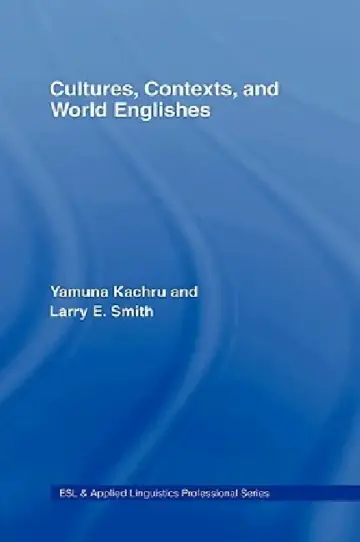 Cover of Cultures, Contexts, and World Englishes