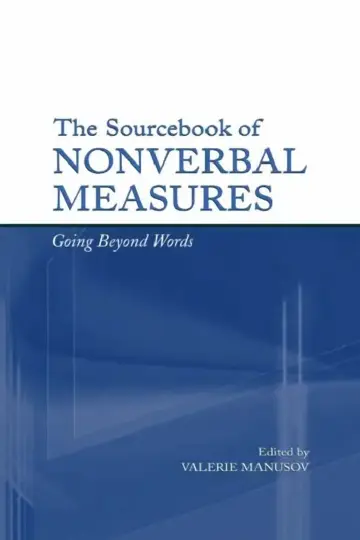 Cover of The Sourcebook of Nonverbal Measures