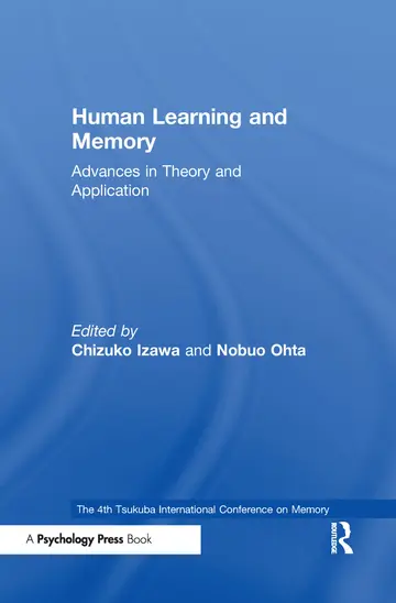 Cover of Human Learning and Memory