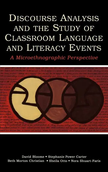 Cover of Discourse Analysis & the Study of Classroom Language & Literacy Events