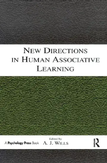 Cover of New Directions in Human Associative Learning