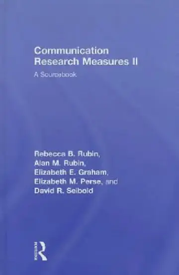 Cover of Communication Research Measures II