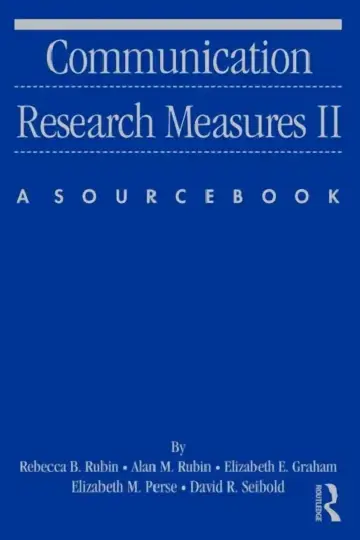 Cover of Communication Research Measures II