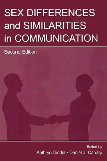 Cover of Sex Differences and Similarities in Communication