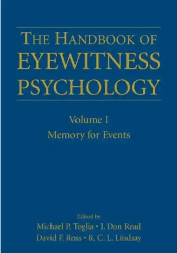 Cover of The Handbook of Eyewitness Psychology