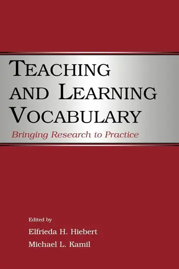 Cover of Teaching and Learning Vocabulary