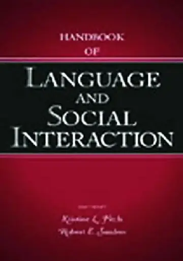 Cover of Handbook of Language and Social Interaction