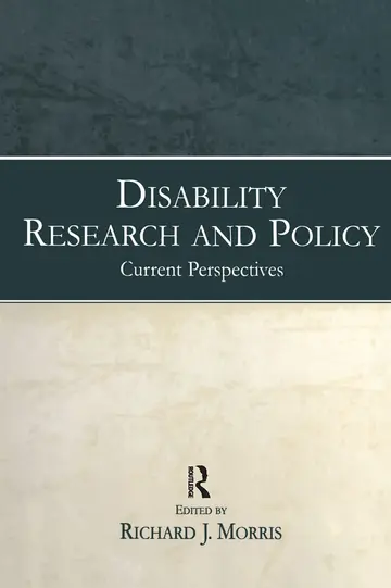 Cover of Disability Research and Policy