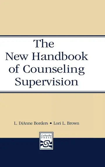 Cover of The New Handbook of Counseling Supervision