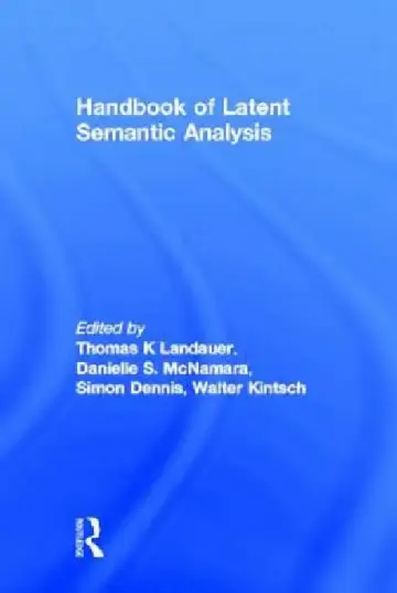 Cover of Handbook of Latent Semantic Analysis