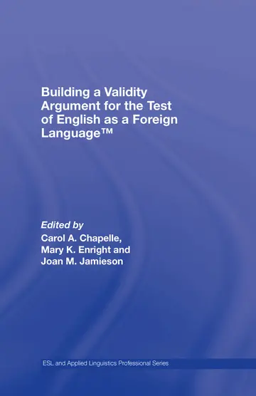 Cover of Building a Validity Argument for the Test of English as a Foreign Language