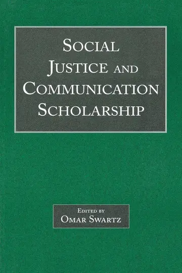 Cover of Social Justice and Communication Scholarship