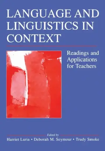 Cover of Language and Linguistics in Context