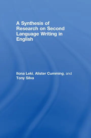 Cover of A Synthesis of Research on Second Language Writing in English