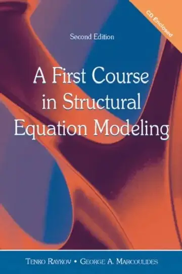 Cover of A First Course in Structural Equation Modeling [With CDROM]
