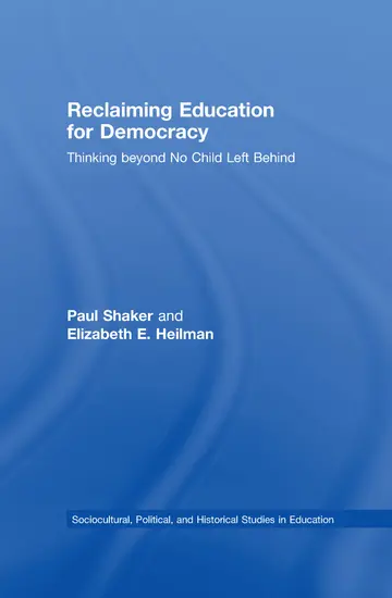 Cover of Reclaiming Education for Democracy