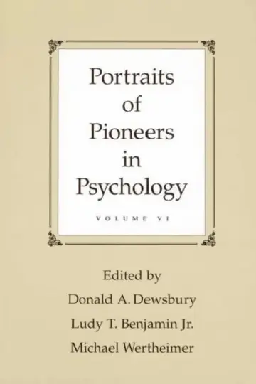 Cover of Portraits of Pioneers in Psychology