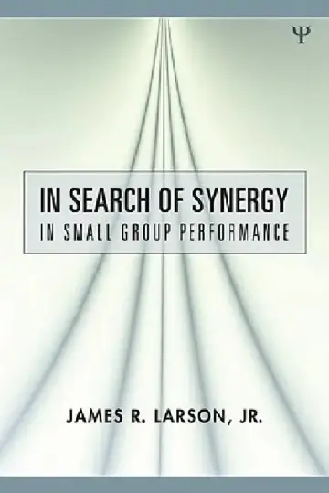 Cover of In Search of Synergy in Small Group Performance
