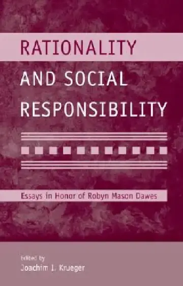 Cover of Rationality and Social Responsibility