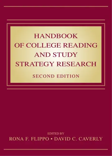 Cover of Handbook of College Reading and Study Strategy Research