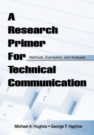 Cover of A Research Primer for Technical Communication