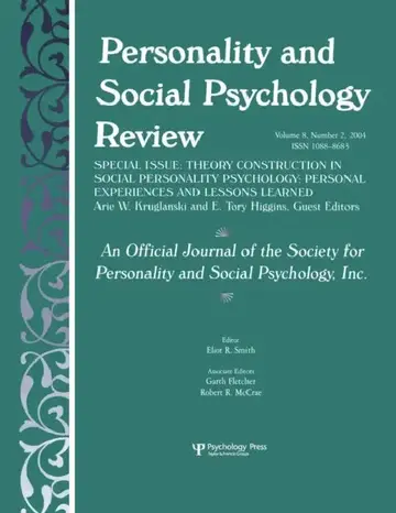Cover of Theory Construction in Social Personality Psychology